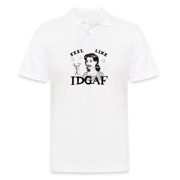 Avoir l’impression que je n’en ai rien à (idgaf) Girl - Polo Homme - blanc - Devant - Kai (181cm)