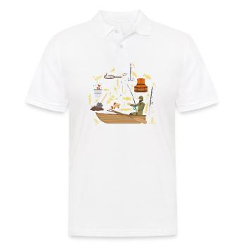 Wassersport - Männer Poloshirt - Weiß - Vorne - Kai (181cm)