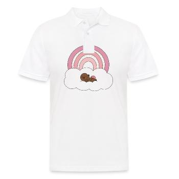 Regenbogen Baby - Männer Poloshirt - Weiß - Vorne - Kai (181cm)