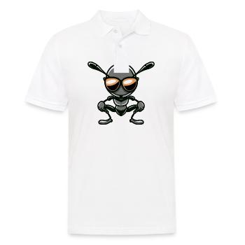 Ant Comic Cool - Men's Polo Shirt - white - Front - Kai (181cm)
