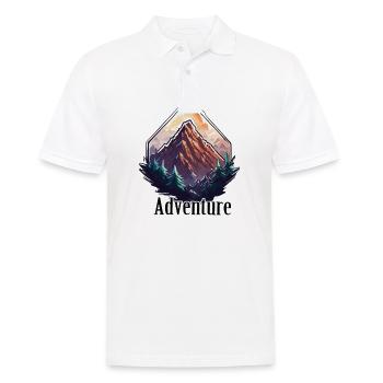 Aventure / Montagne / Pics / Randonnée / Tyrol - Polo Homme - blanc - Devant - Kai (181cm)