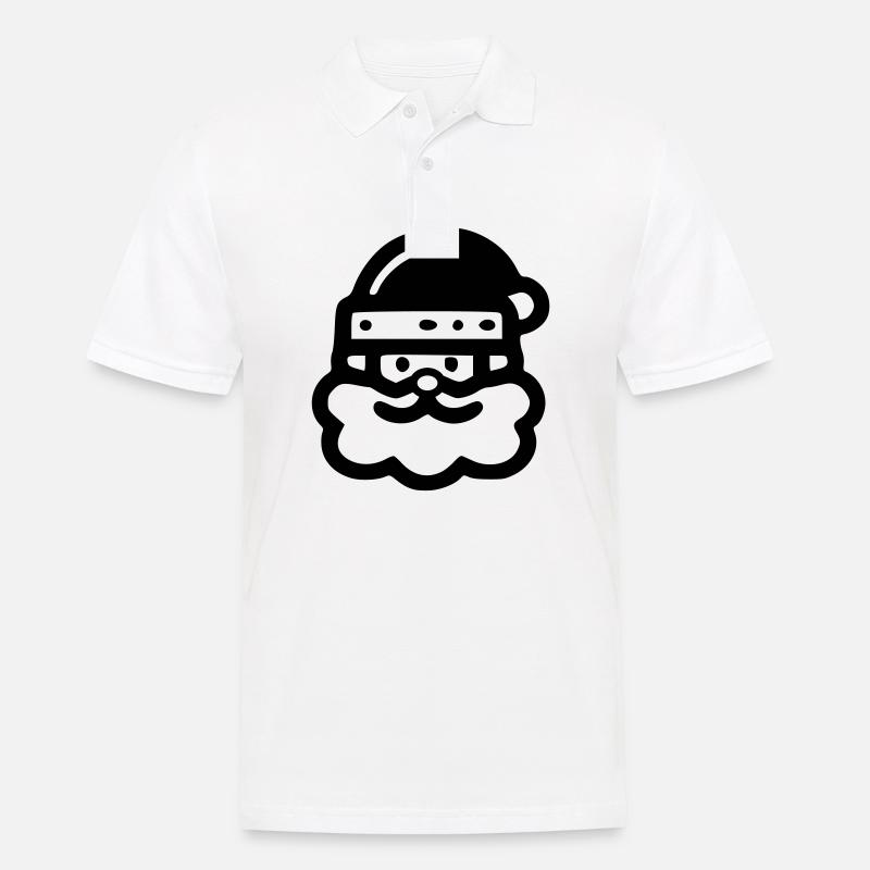 Weihnachtsmann Icon - Männer Poloshirt - Weiß