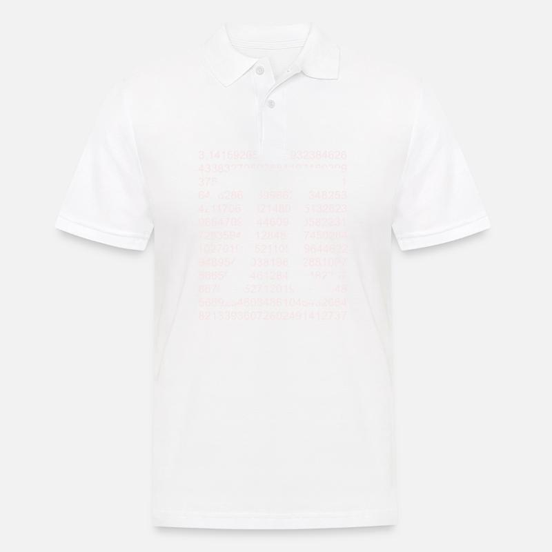 Pi Matrix - Männer Poloshirt - Weiß