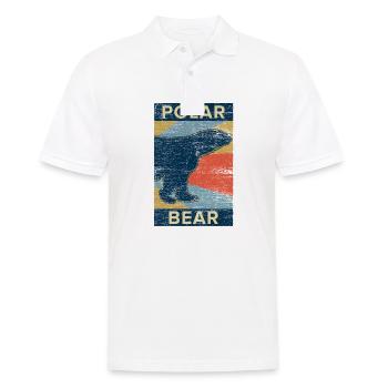 Polar bear bears polar bear gift vintage animal - Men's Polo Shirt - white - Front - Kai (181cm)