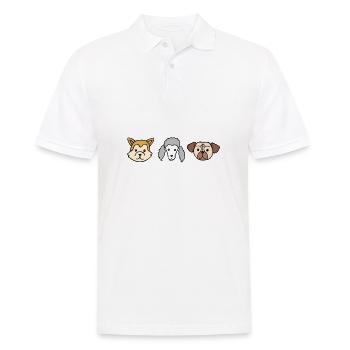 Dog dog lover pet dog owner gift - Men's Polo Shirt - white - Front - Kai (181cm)