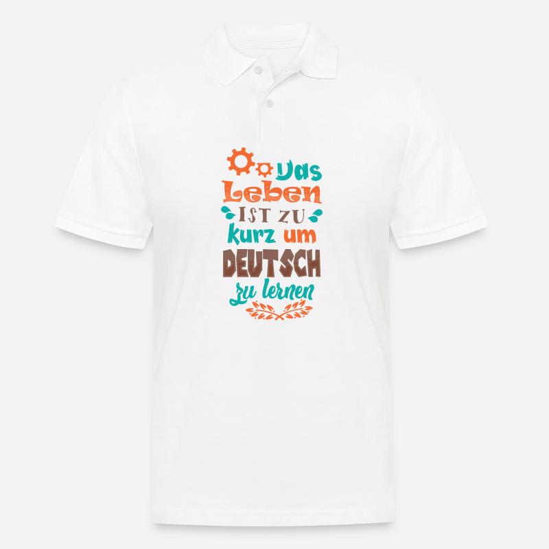 Spruch Deutschland - Männer Poloshirt - Weiß