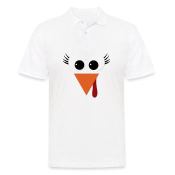 Huhn - Männer Poloshirt - Weiß - Vorne - Kai (181cm)