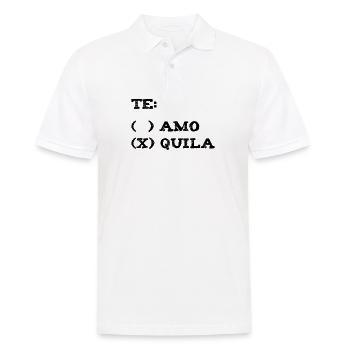 Tequila Te Amo Te Quiero / Idée cadeau - Polo Homme - blanc - Devant - Kai (181cm)