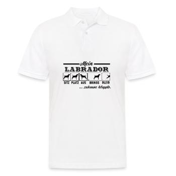Labrador Retriever - Männer Poloshirt - Weiß - Vorne - Kai (181cm)