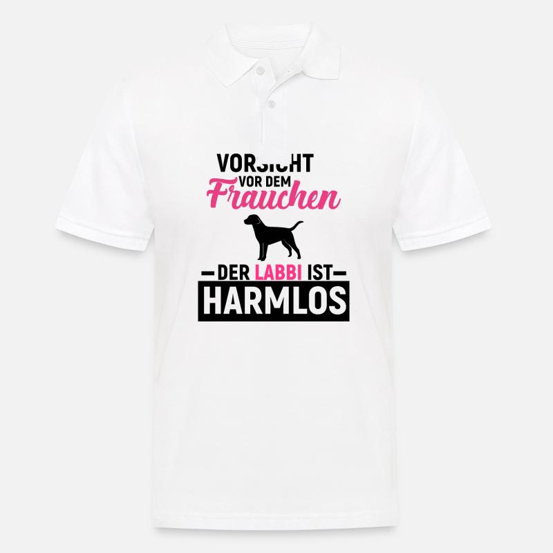 Labrador Retriever - Männer Poloshirt - Weiß