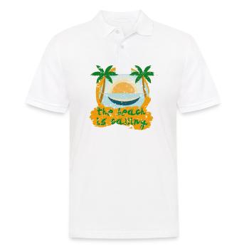 Sommer Spruch - Männer Poloshirt - Weiß - Vorne - Kai (181cm)