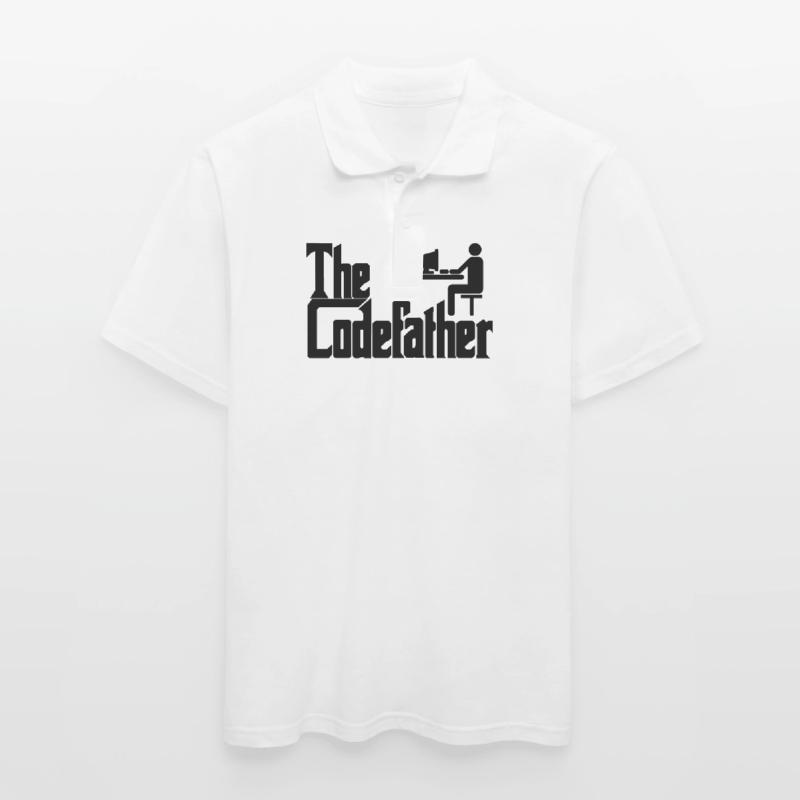 The Codefather Programmer PC Coding Gift Men's Polo Shirt