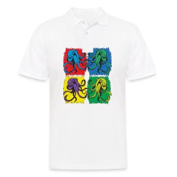 Octopus Pop Art - Polo Homme - blanc - Devant - Kai (181cm)
