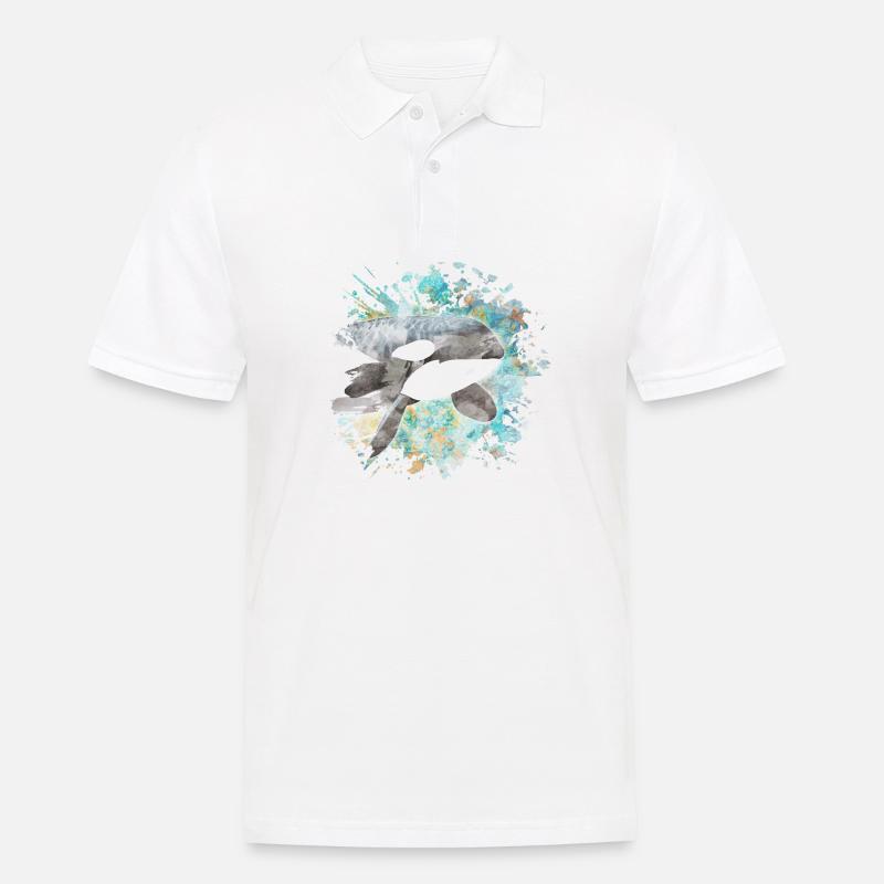 Killerwal - Männer Poloshirt - Weiß