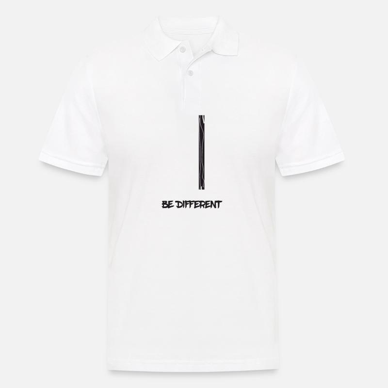 Anders sein - Männer Poloshirt - Weiß