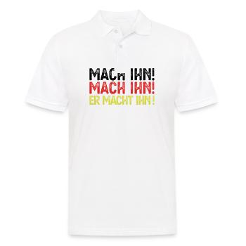 Fussball Deutschland Weltmeister Mach Ihn Geschenk - Männer Poloshirt - Weiß - Vorne - Kai (181cm)