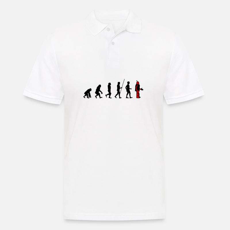 Evolution - Robot - Polo Homme - blanc