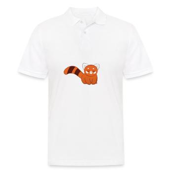 Red Panda - Cat Bear - Panda lover - Panda - Men's Polo Shirt - white - Front - Kai (181cm)