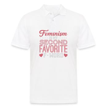 féminisme - Polo Homme - blanc - Devant - Kai (181cm)