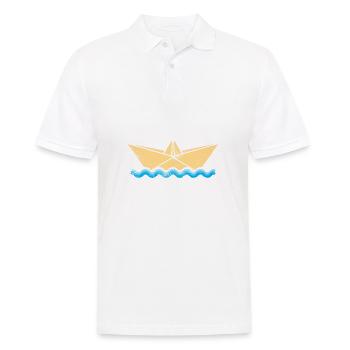 Boot Segeln Urlaub Schiff Ozean - Männer Poloshirt - Weiß - Vorne - Kai (181cm)