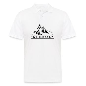 matterhorn - Men's Polo Shirt - white - Front - Kai (181cm)