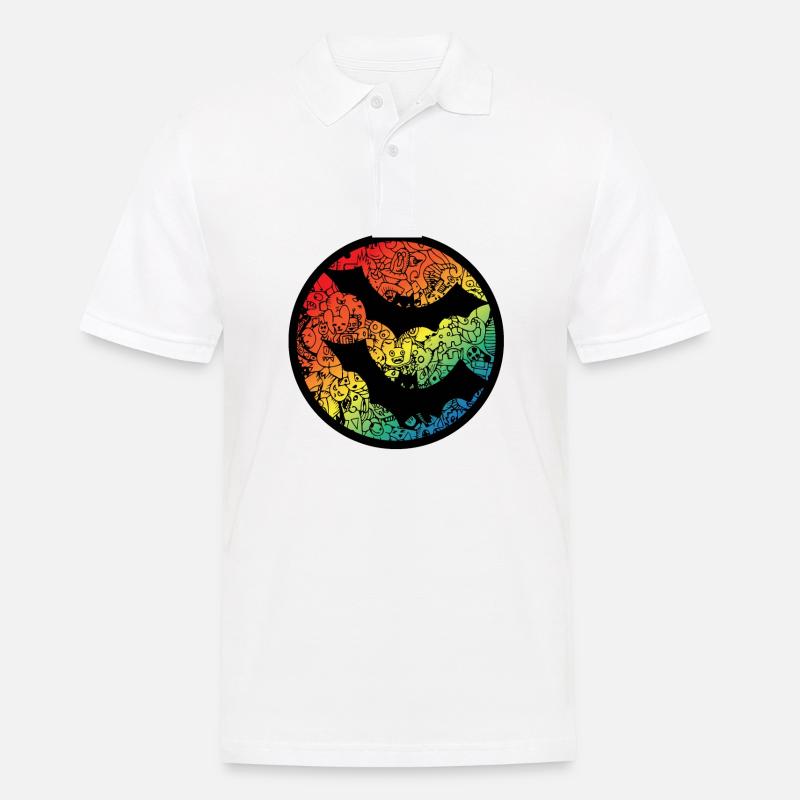 Fledermäuse Comic - Männer Poloshirt - Weiß