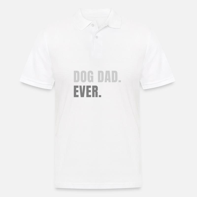 Best Dog Dad Ever - Männer Poloshirt - Weiß