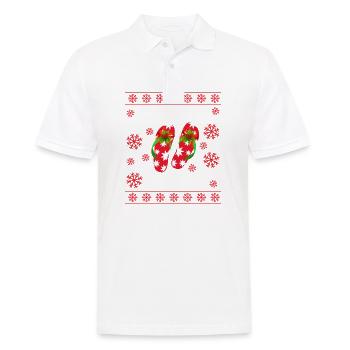Noël en juillet - Polo Homme - blanc - Devant - Kai (181cm)