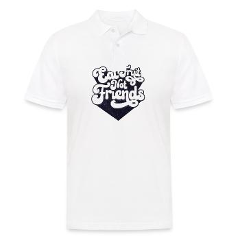 Mangez des fruits pas des amis - Polo Homme - blanc - Devant - Kai (181cm)