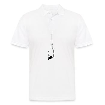 Coeur crochet amour - Polo Homme - blanc - Devant - Kai (181cm)