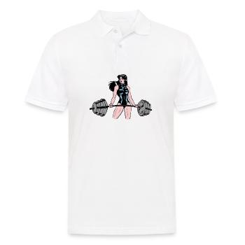 I Could Deadlift You Women Gym Workout Motivation - Men's Polo Shirt - white - Front - Kai (181cm)