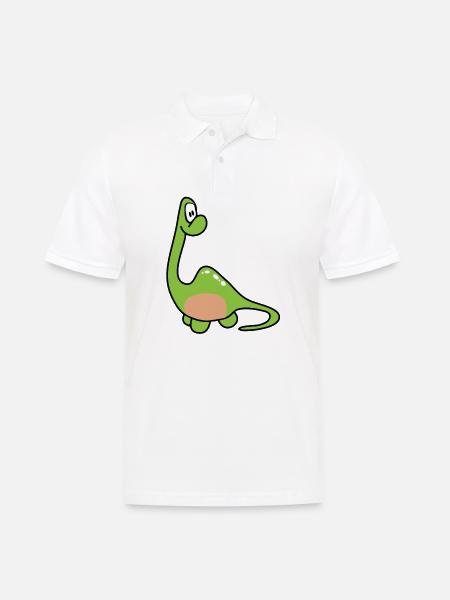 Dinosaur Kids Dino - Men's Polo Shirt - white