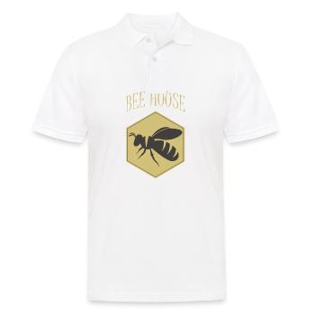 Bienen Logo Bienen Haus - Männer Poloshirt - Weiß - Vorne - Kai (181cm)