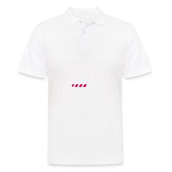 Schwangerschaft - Männer Poloshirt - Weiß - Vorne - Kai (181cm)