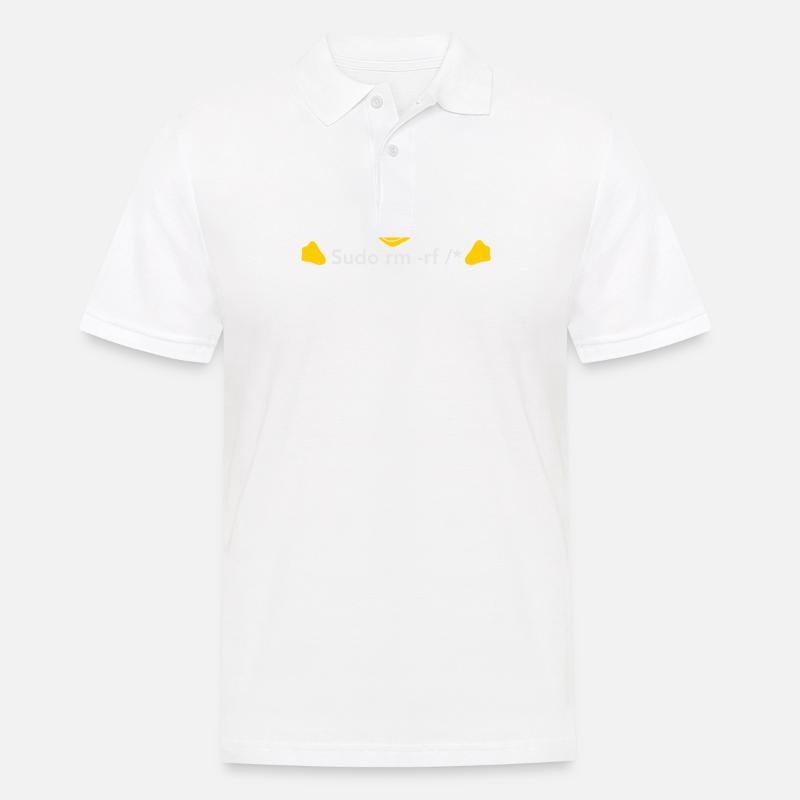 LINUX: Sudo rm - Polo Homme - blanc