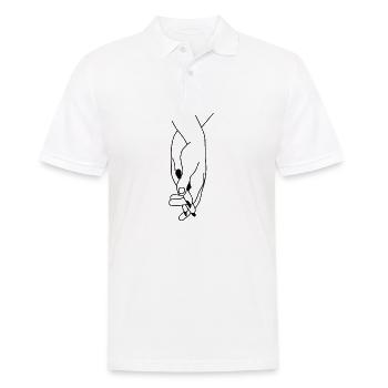 Love holding hands - Men's Polo Shirt - white - Front - Kai (181cm)