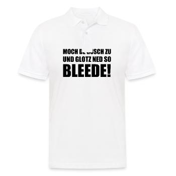 Phrase amusante Ossi saxon dialecte Saxe - Polo Homme - blanc - Devant - Kai (181cm)
