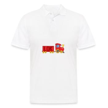 Mein Papa ist Lokführer! - Männer Poloshirt - Weiß - Vorne - Kai (181cm)
