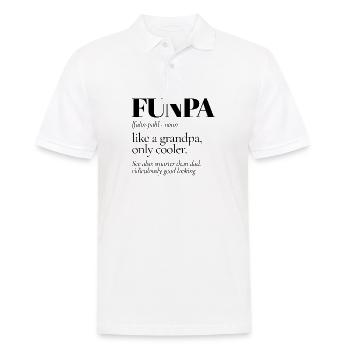 Funpa Lustiger Großvater - Männer Poloshirt - Weiß - Vorne - Kai (181cm)