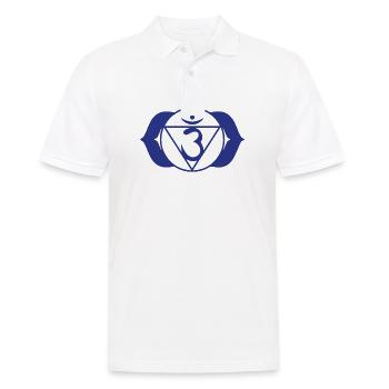 Chakra Heiligen Symbol Yoga Meditation Geschenk Stirn - Männer Poloshirt - Weiß - Vorne - Kai (181cm)