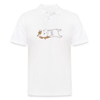 Cheval - T-Shirt Chevaux - Amoureux des chevaux - Sommeil - Polo Homme - blanc - Devant - Kai (181cm)
