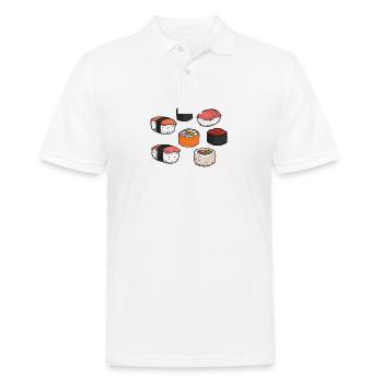 Sushi I Love Sushi Asian Cuisine Fast Food - Men's Polo Shirt - white - Front - Kai (181cm)
