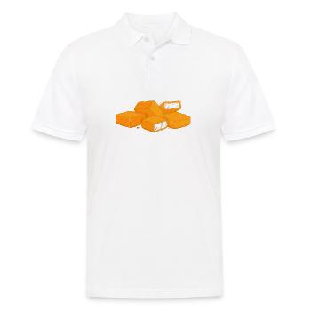 Nuggets de poulet Nugs Not Drugs Fast Food Hunger - Polo Homme - blanc - Devant - Kai (181cm)