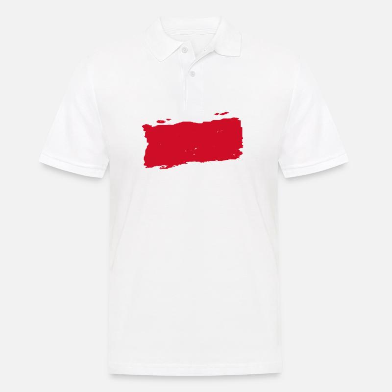 Drapeau Monaco - drapeau de Monaco - drapeau - Polo Homme - blanc
