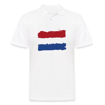Nederland vlag - Pays-Bas flag - Pays-Bas - Polo Homme - blanc - Devant - Kai (181cm)
