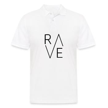 rave - Männer Poloshirt - Weiß - Vorne - Kai (181cm)