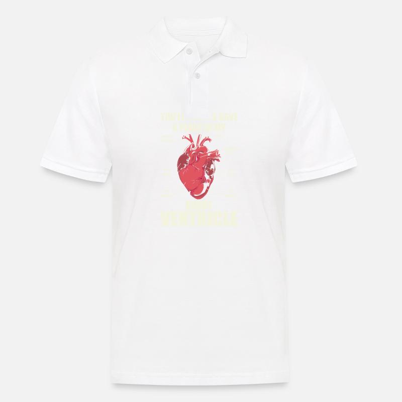 Rettungsdienst -Right Ventricle - Männer Poloshirt - Weiß