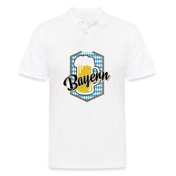 Bayern Beer Mug Chemise Bleu Blanc - Polo Homme - blanc - Devant - Kai (181cm)