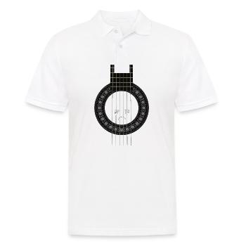 Guitar string music gift - Men's Polo Shirt - white - Front - Kai (181cm)