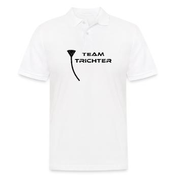 Team Trichter Bier Bong Party Beer - Männer Poloshirt - Weiß - Vorne - Kai (181cm)